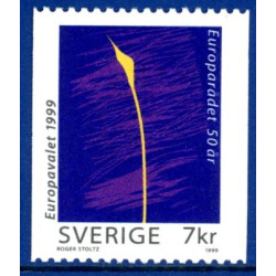Sverige 1999. Europaparlamentsvalg. AFA nr. 2052 postfrisk stemplet  hæfte FDC parstykkke