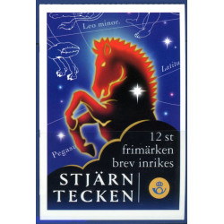 Sverige 1999. Stjernetegn. AFA nr. 2053-64 postfrisk stemplet  hæfte FDC parstykkke