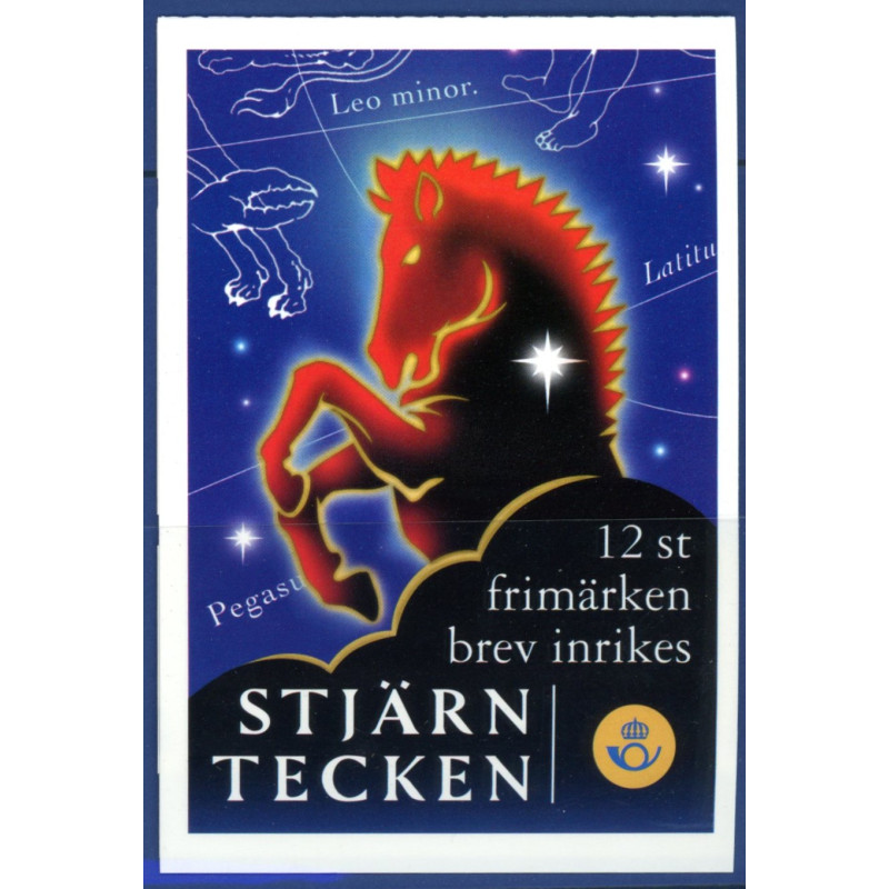 Sverige 1999. Stjernetegn. AFA nr. 2053-64 postfrisk stemplet  hæfte FDC parstykkke