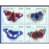 Sverige 1999. Sommerfugle. AFA nr. 2065-8 postfrisk stemplet  hæfte FDC parstykkke