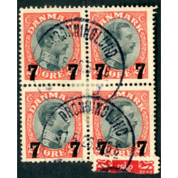 1926. Provisorier. AFA nr. 158 4-blok (o)
