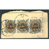1912. 35-Øres provisorier, 35/16 Øre, OMV RAMME. AFA nr. 60y, postfrisk  Ubrugt Stemplet FDC