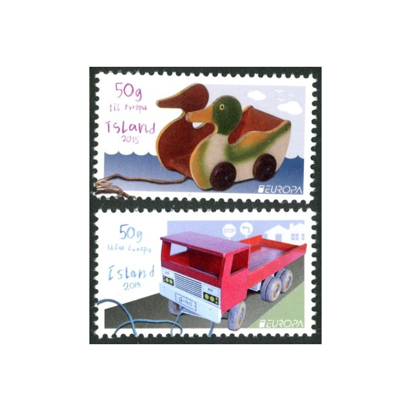 Island. 2015. Europamærker. AFA nr. 1439-40 **                  (o)  stemplet FDC