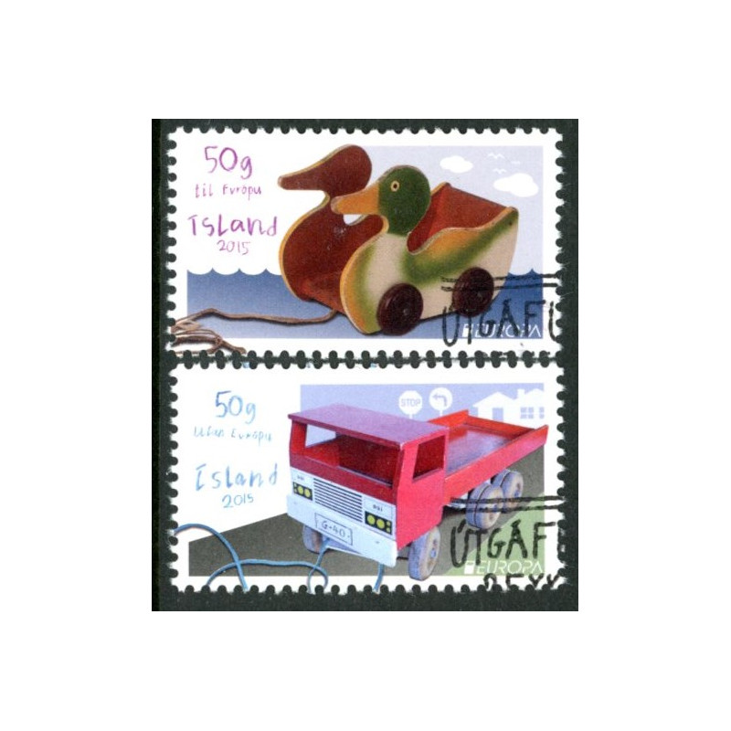 Island. 2015. Europamærker. AFA nr. 1439-40 **                  (o)  stemplet FDC