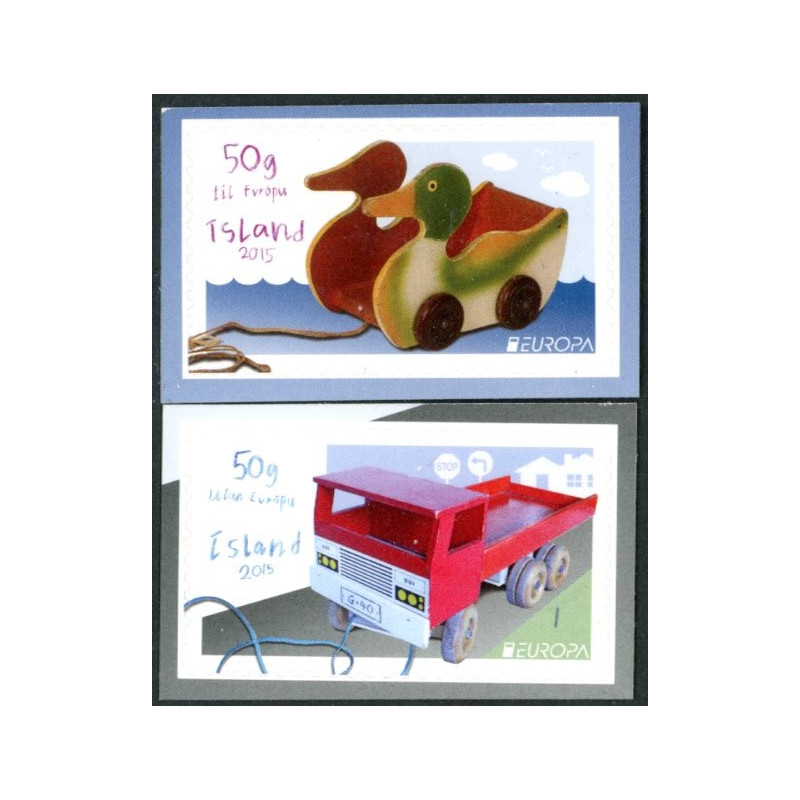 Island. 2015. Europamærker. AFA nr. 1439E-40E **                  (o)  stemplet FDC
