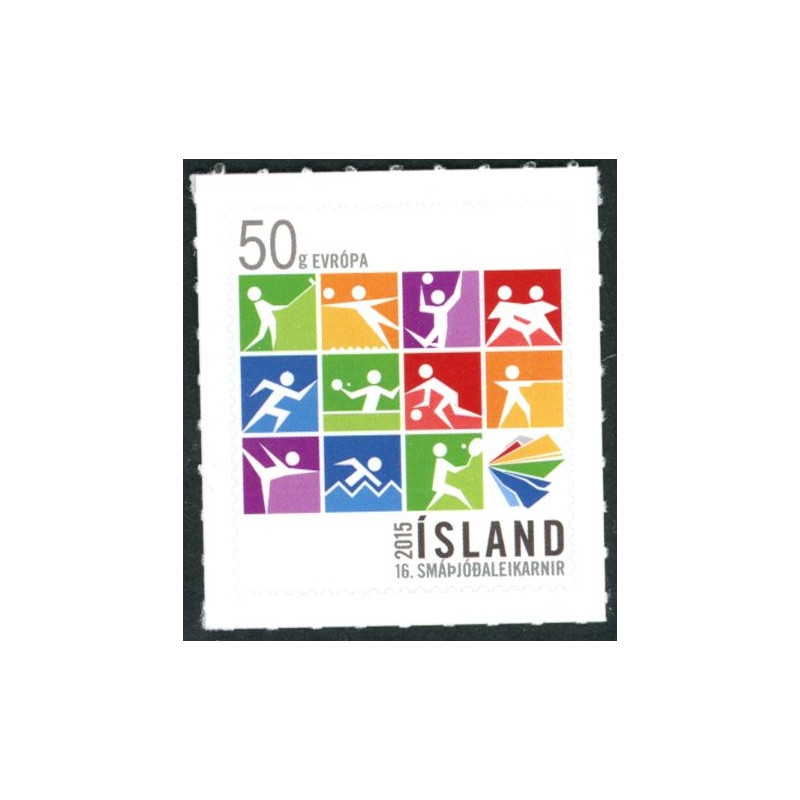 Island. 2015. Små europæiske staters lege. AFA nr. 1442 **                (o)  stemplet FDC