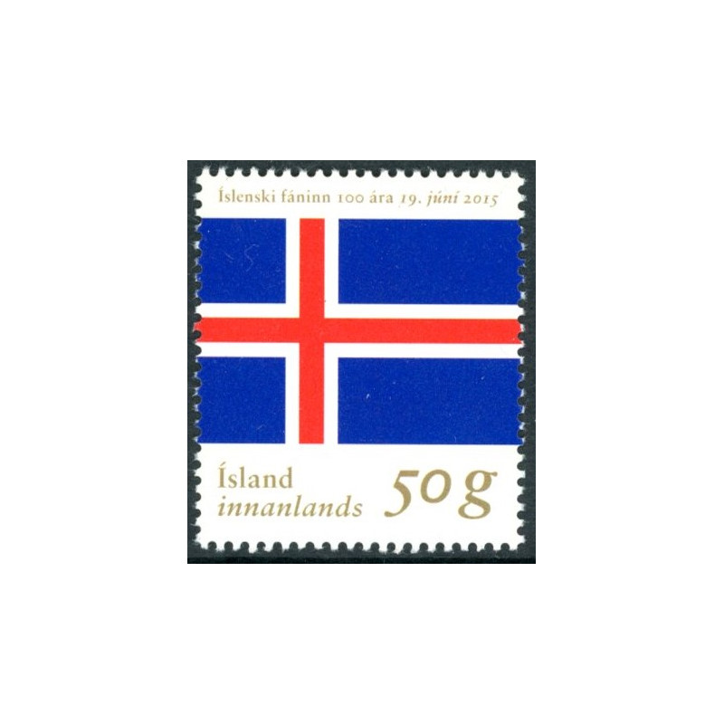 Island. 2015. Islands nationalflag. AFA nr. 1444 **               (o)  stemplet FDC