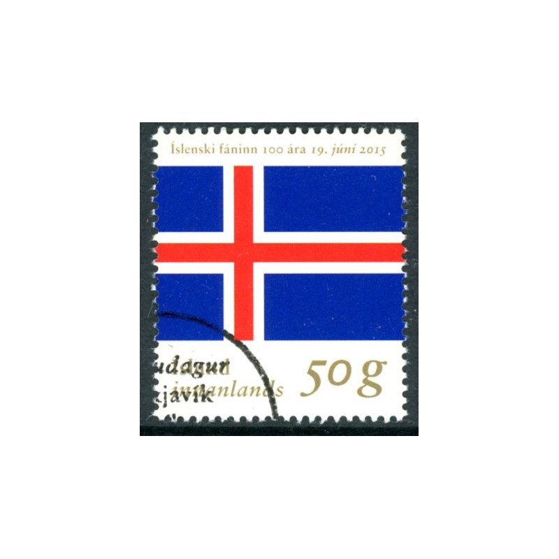 Island. 2015. Islands nationalflag. AFA nr. 1444 **               (o)  stemplet FDC