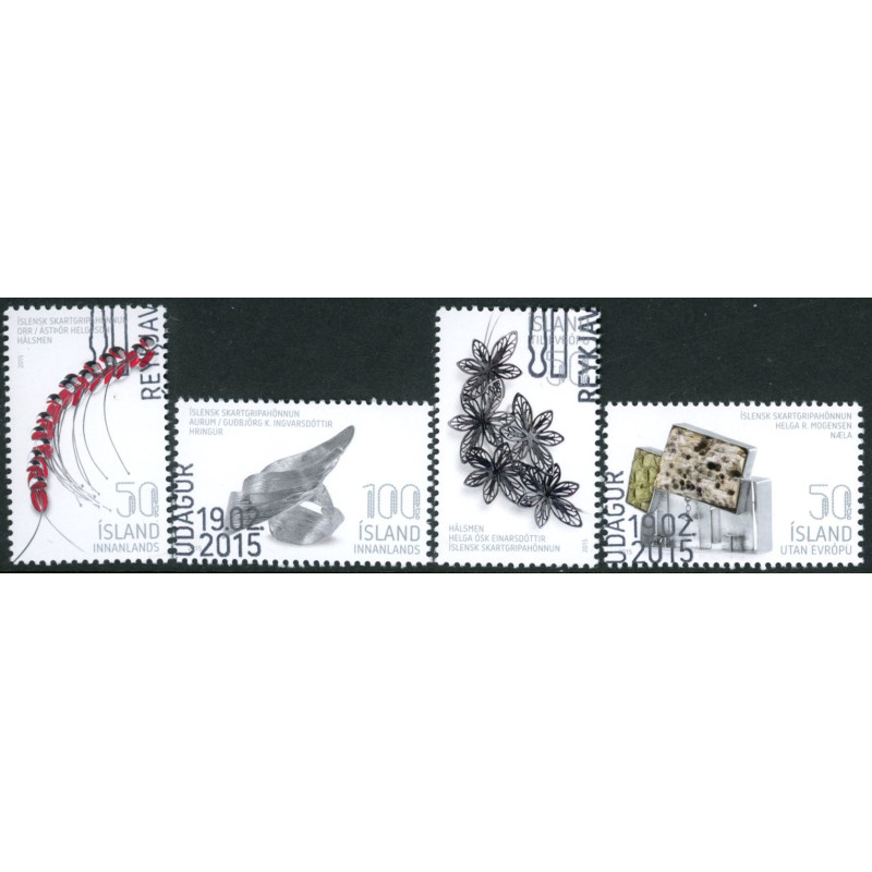 Island. 2015. Islandsk Moderne design. AFA nr. 1435-38 **                   (o)  stemplet FDC
