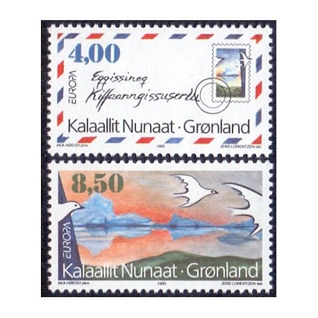 1995. 4,00-8,50 kr. Europamærker / CEPT. AFA nr. 264-5 postfrisk stemplet