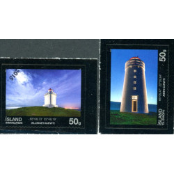 Island. 2015. Fyrtårne (V). AFA nr. 1446-47 **              (o)  stemplet FDC