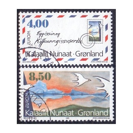 1995. 4,00-8,50 kr. Europamærker / CEPT. AFA nr. 264-5 postfrisk stemplet