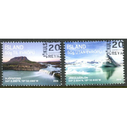 Island. 2016. Turisme. AFA nr. 1470-71 **         (o)  stemplet FDC