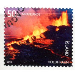 Island. 2016. Vulkanudbrud i Holuhran. AFA nr. 1474E **       (o)  stemplet FDC
