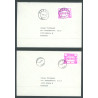 1978. ATM. nr. 1-5 Facit EA1, på 5 kuverter