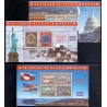 1995. 10,00-1600 kr. 50 Året for befrielsen i 3 miniark. AFA nr. 266-74 postfrisk stemplet
