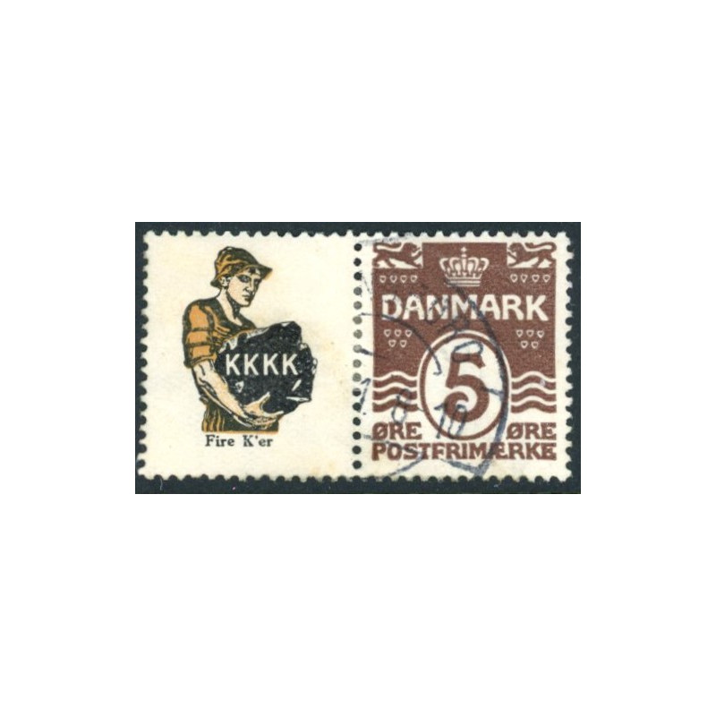 K. K. K. K. . AFA nr. 32 **          stemplet postfrisk brev