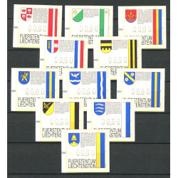 Liechtenstein. 1995. Michel nr ATM 1-11 **     , stemplet