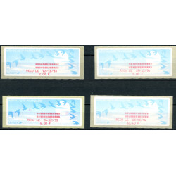 Frankrig. 1993-94. 4 værdier **     , stemplet