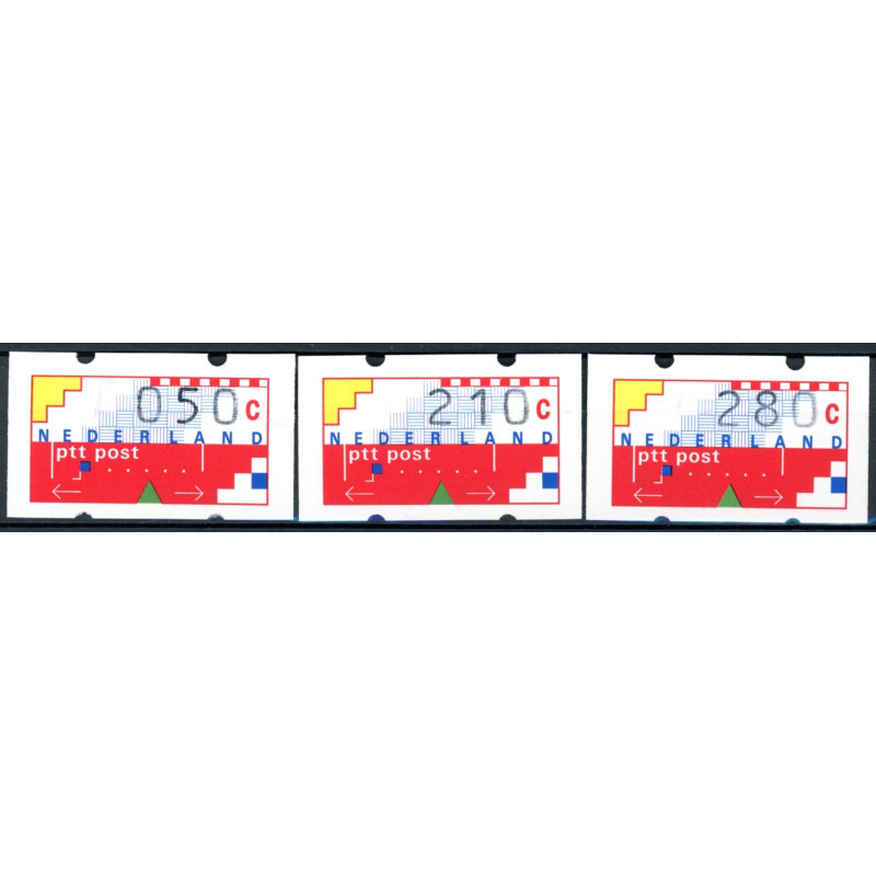 Holland. 1989. Sæt med 3 værdier **