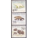 1995. 4,00-7,50 kr. Landdyr i Grønland III. AFA nr. 276-8 postfrisk stemplet