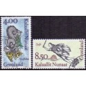 1995. 4,00-8,50 kr. Galionsfigurer II. AFA nr. 279-80 postfrisk stemplet