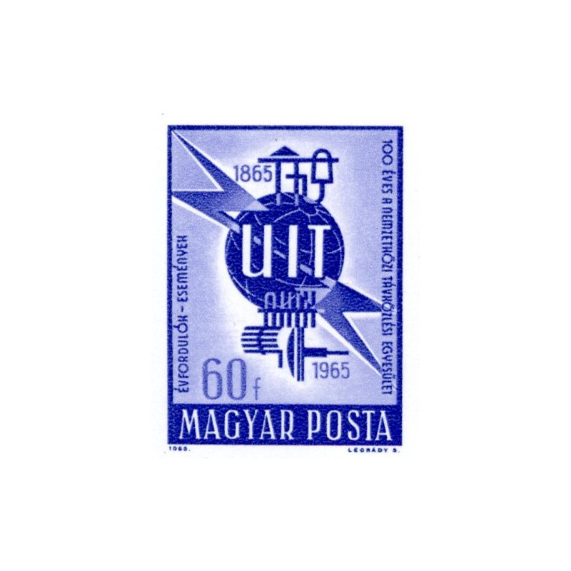 Ungarn/Hungary. 1965. UIT. jubilæum, UTAKKET, AFA nr. 2079U ** (o)