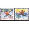 1995. 4,00-5,00 kr. Julefrimærker. AFA nr. 281-2 postfrisk stemplet