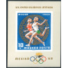 Ungarn/Hungary. 1968. Ol i Mexico, miniark, UTAKKET, AFA nr. 2390U **            (o)