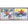 1995. 4,00-5,00 kr. Julefrimærker. AFA nr. 281-2 postfrisk stemplet