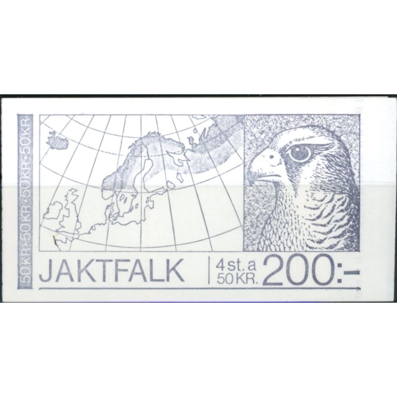 Sverige. 1981. Jagtfalk. AFA nr. 1144 postfrisk  stemplet  hæfte FDC parstykkke