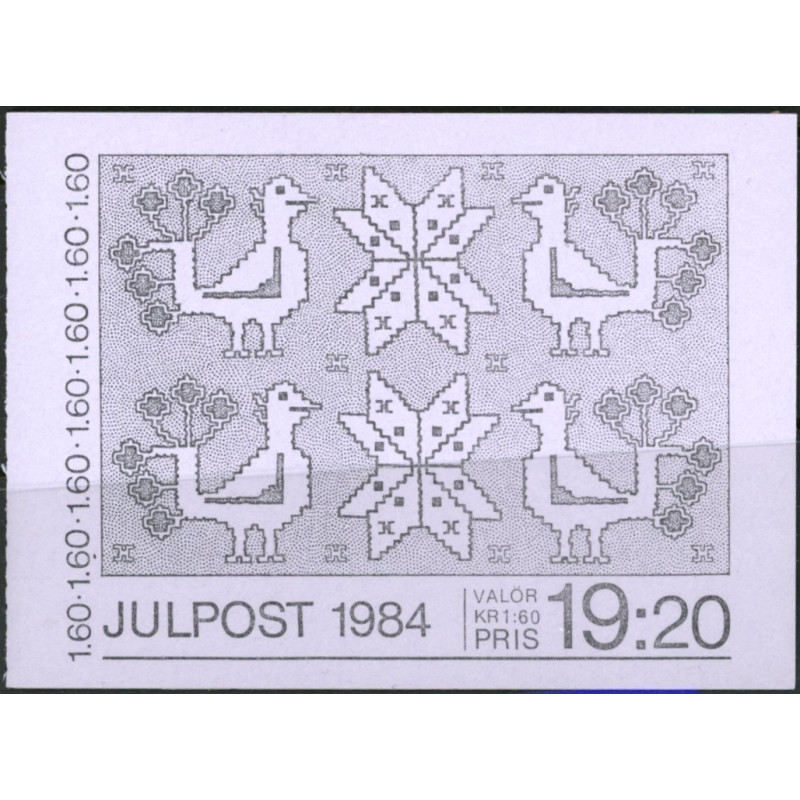 Sverige. 1984. Julefrimærker, AFA nr. 1300-03 postfrisk 4-blok Stemplet hæfte FDC parstykkke SWEDEN **/o