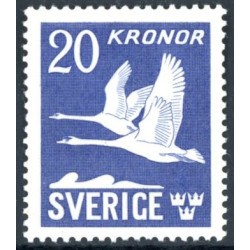 Sverige. 1942. Svaner 20 kr. AFA nr 296 **   postfrisk stemplet FDC st,