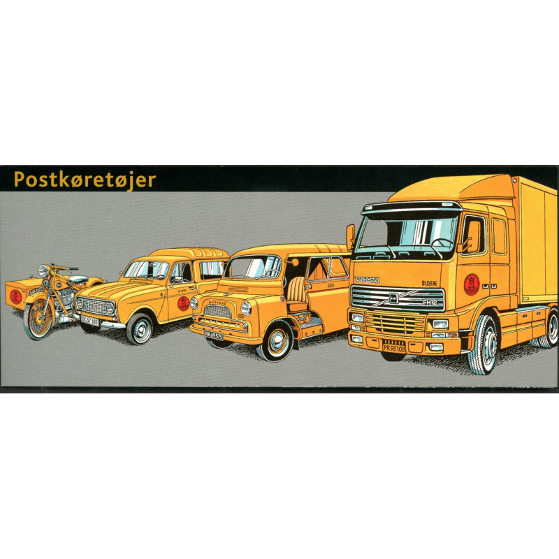 2002. Postkøretøjer, AFA 1325 A+B, postfrisk Stemplet
