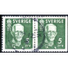 Sverige. 1938, Kong Gustav V. 80 År. AFA nr. 255B & 255Ch **   postfrisk stemplet FDC st,