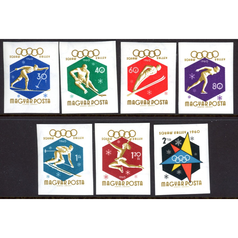 Ungarn/Hungary. 1960. VinterOlympiade, AFA nr. 1641-47U **         (o)