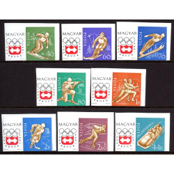 Ungarn/Hungary. 1963. VinterOlympiade, AFA nr. 1936-43U **         (o)
