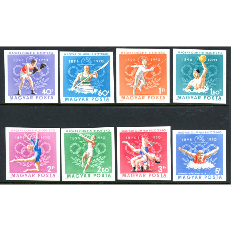 Ungarn. 1970. Olympisk jubilæum, AFA nr. 2566-73U **         (o)