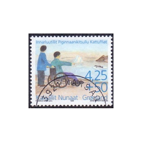1996. 4,25 Kr. Handicappede og Vanføre. AFA nr. 297 postfrisk stemplet