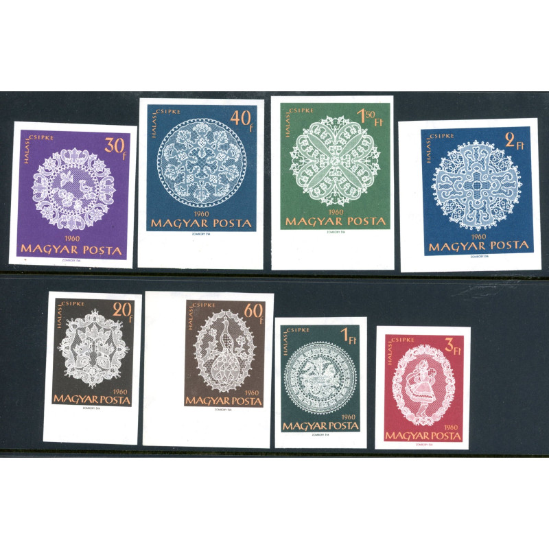 Ungarn. 1960. Halas-kniplinger, UTAKKET. AFA nr. 1631-38U **        (o)