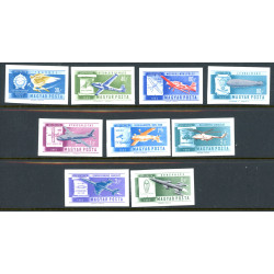 Ungarn. 1962. Flyvningens historie UTAKKET AFA nr 1810-18U **         (o)