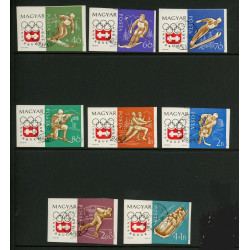 Ungarn/Hungary. 1963. VinterOlympiade, AFA nr. 1936-43U **         (o)