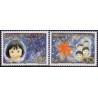 1996. 4,25-4,50 Kr. Julefrimærker. AFA nr. 300-01 postfrisk stemplet