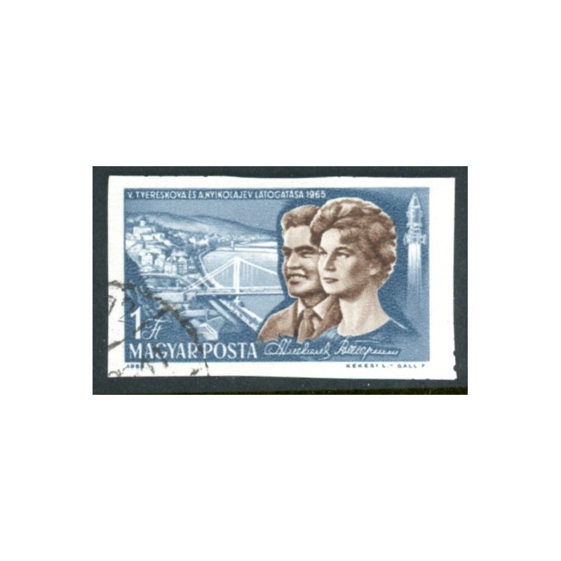 Ungarn. 1965. Kosmonauter. Utakket AFA nr. 2077U **