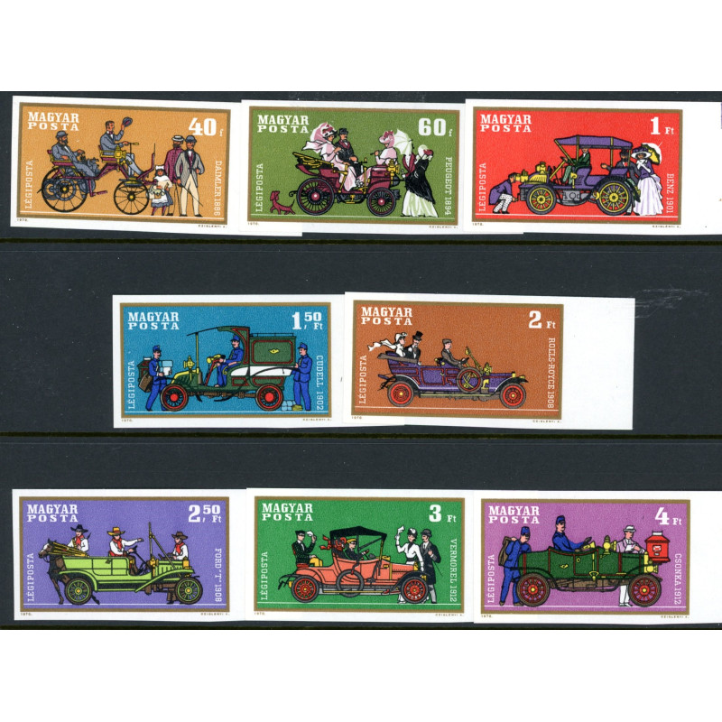 Ungarn. 1970. Veteranbiler, UTAKKET. AFA nr. 2515-22U **         (o)