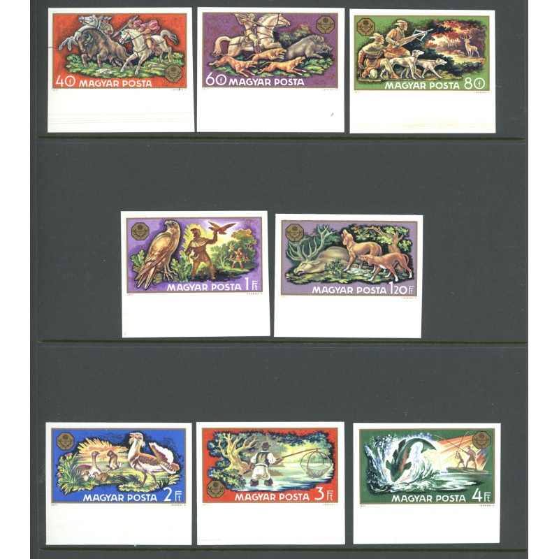 Ungarn. 1971. Jagtudstilling. Utakket AFA nr. 2605-12U ** (o