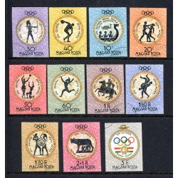 Ungarn. 1960. Olymipaden i Rom. Utakket AFA nr. 1657-67U ** (o)