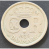 25 Øre. Chr. X. 1935 i en middelgod kvalitet for type og årstal.