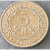5 Øre. Fred. VIII. 1907 i en middelgod kvalitet for type og årstal.