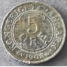 5 Øre. Fred. VIII. 1908 i en middelgod kvalitet for type og årstal.